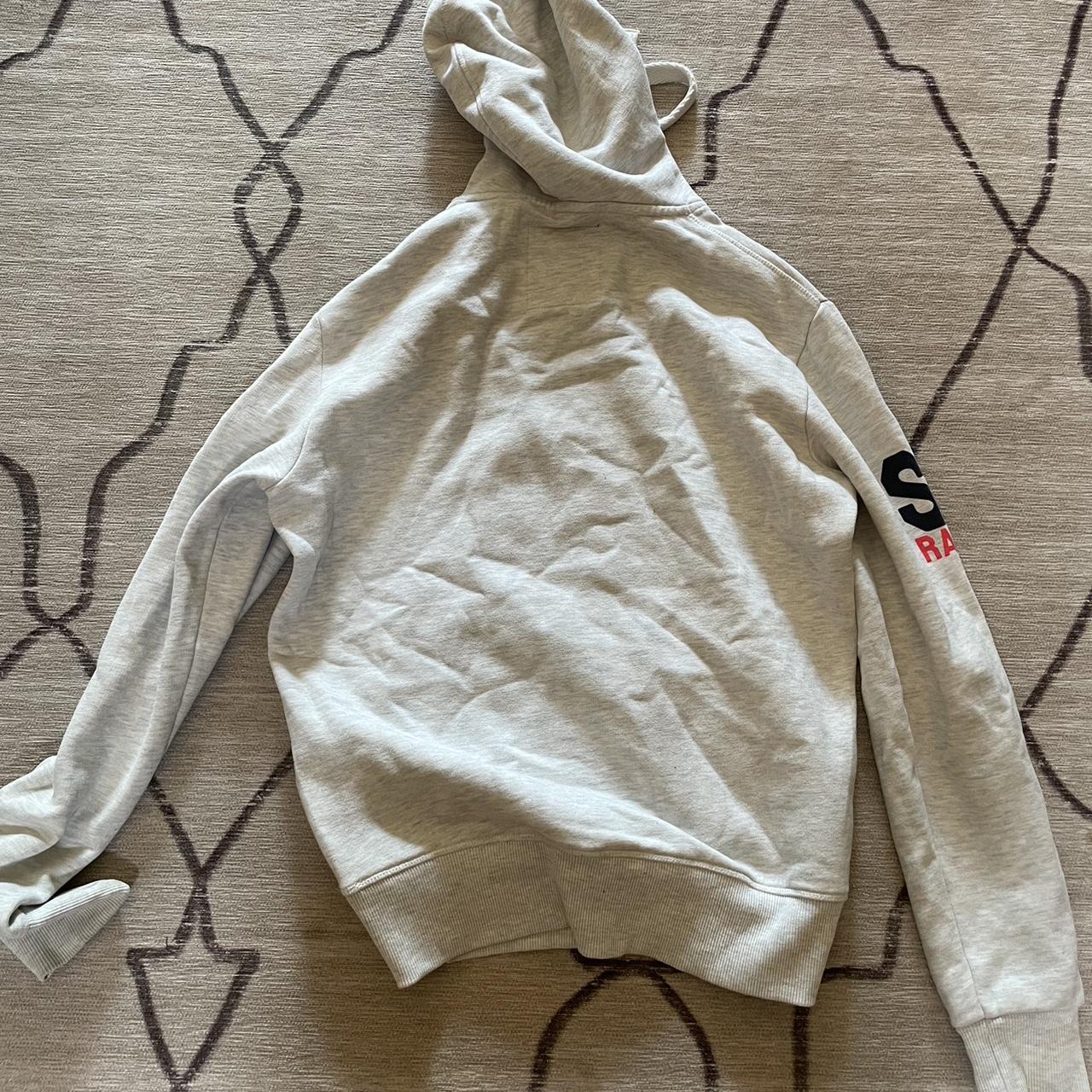 Superdry Men's Grey and White Hoodie (4)