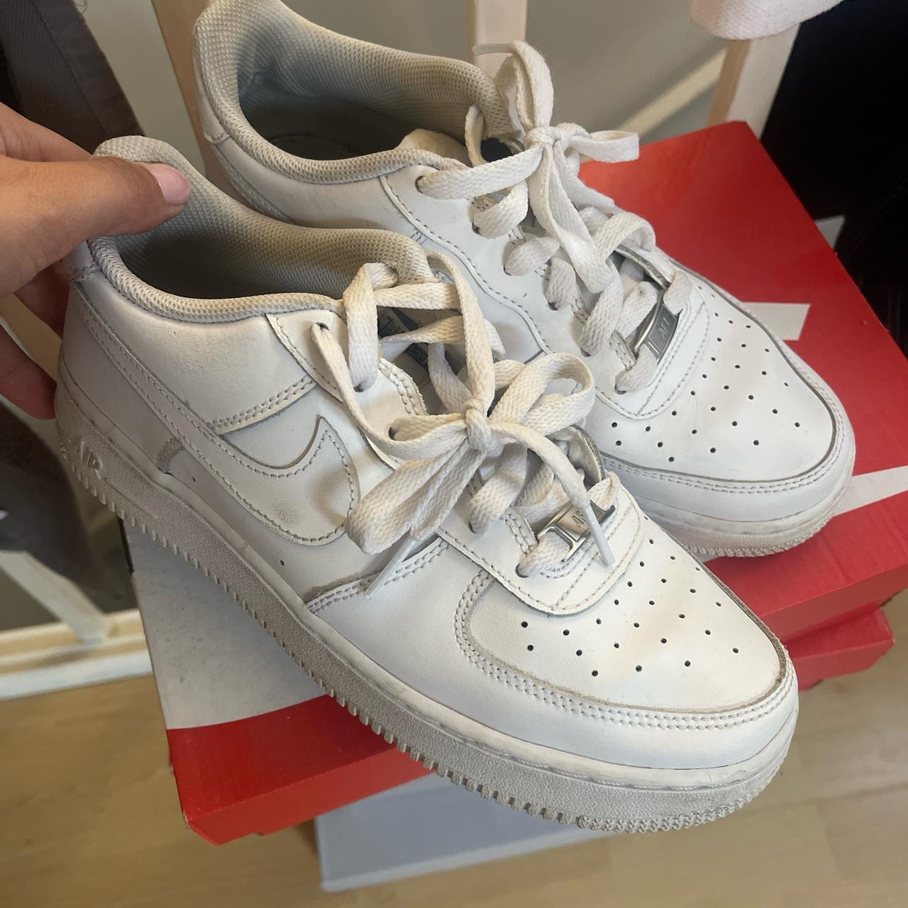 Airforce 1 size 5.5 GS wear still left in them - Depop