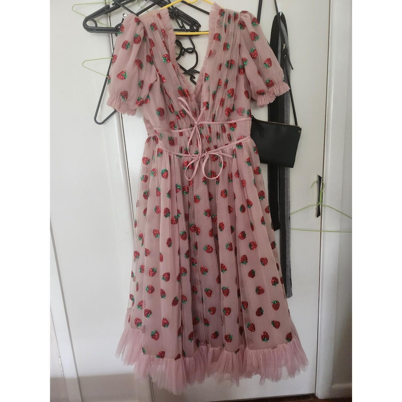#Lirika #Matoshi #designer #Strawberry Midi Dress.... - Depop