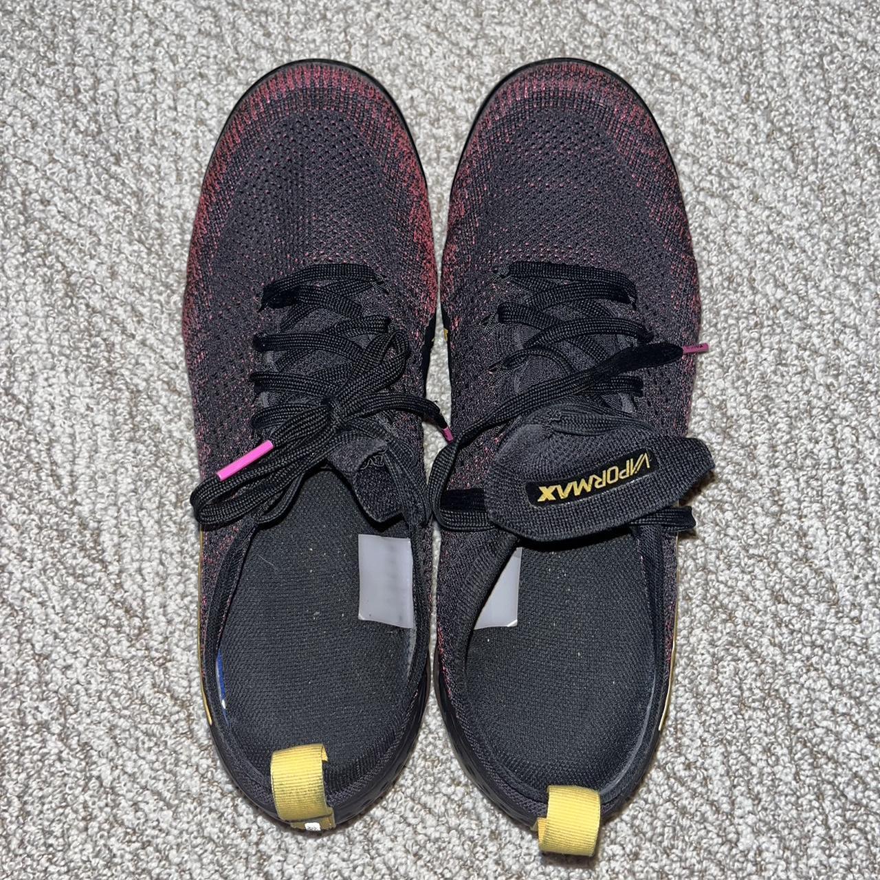 black pink and yellow vapormax