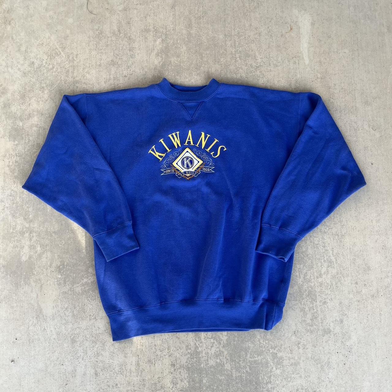 Vintage embroidered sweatshirt Size XL Small... Depop