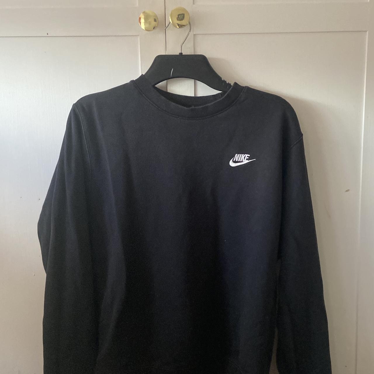 Black Nike mens sweatshirt. only worn a few... - Depop