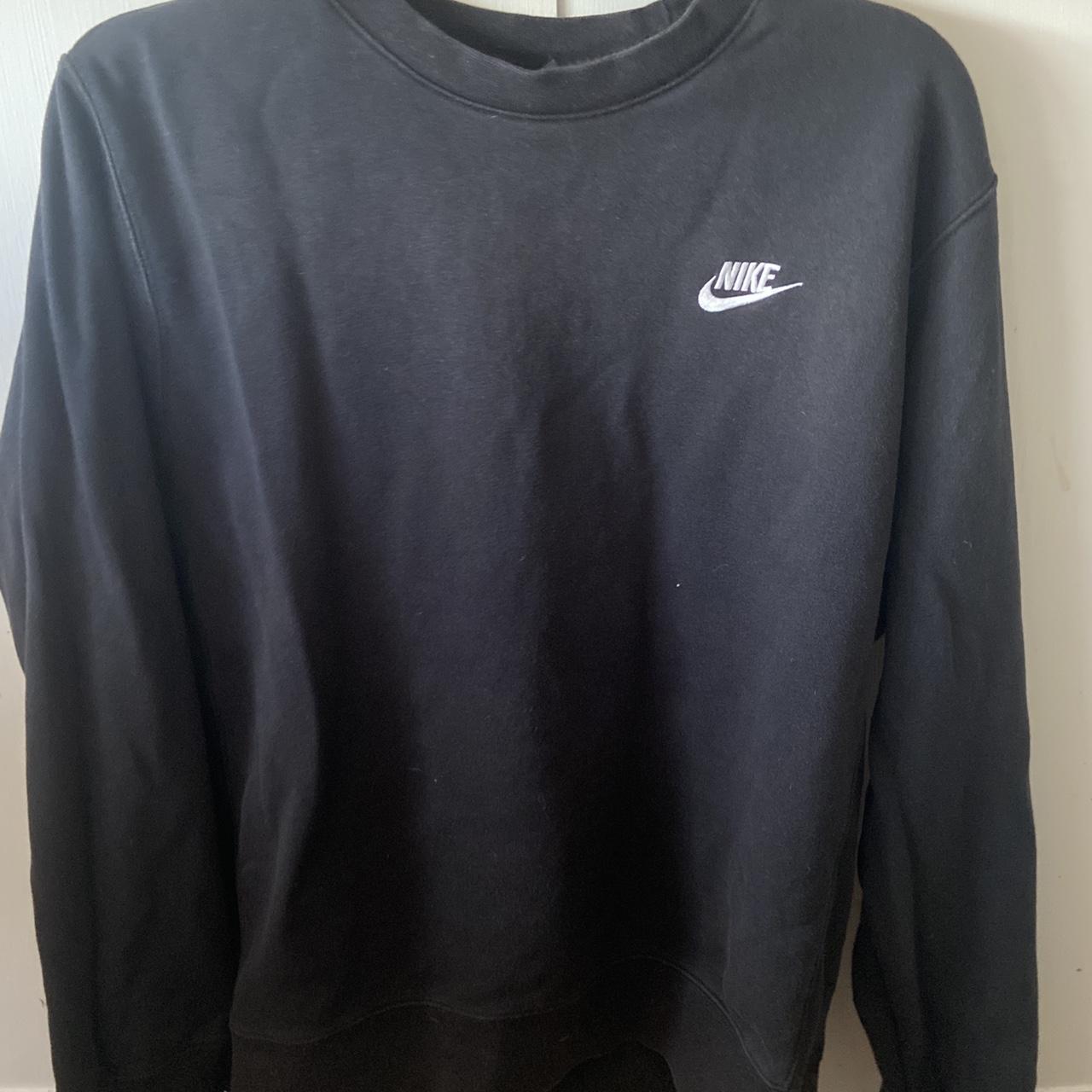mens nike sweatshirt black