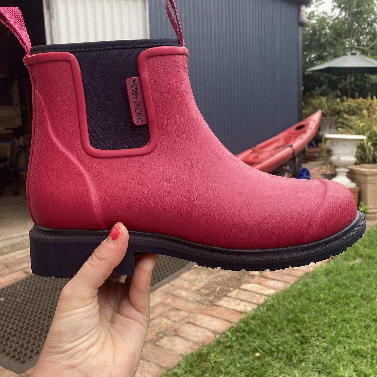 Women's Pink Boots Depop