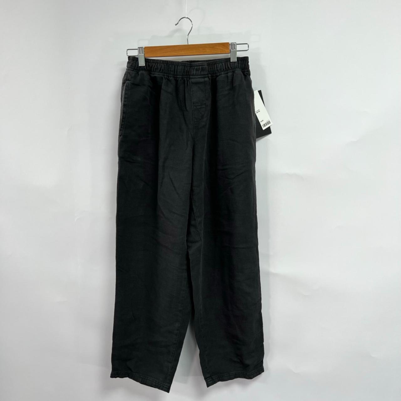 Urban Outfitters Loom PJ Pants Washed Black/Grey.... - Depop