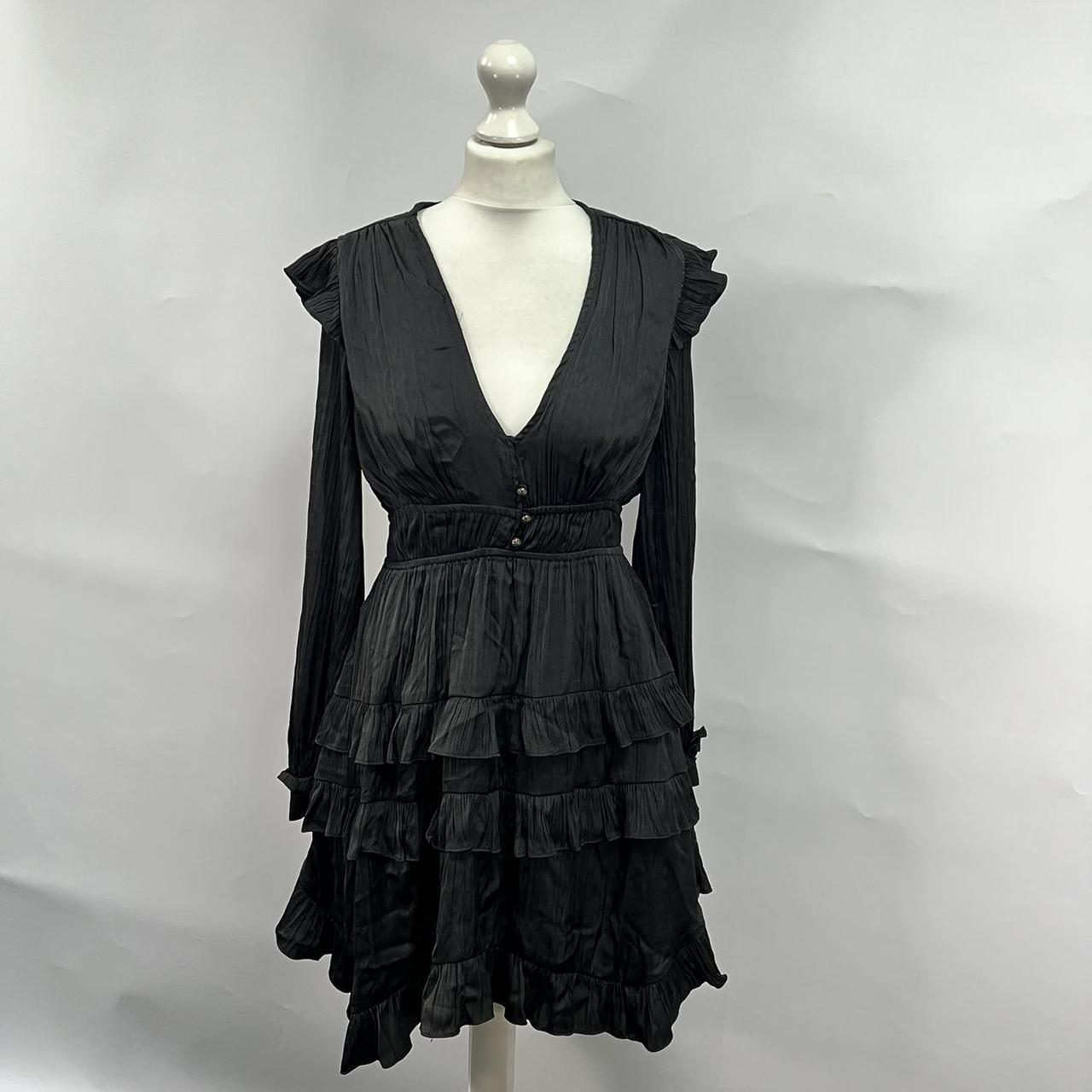 Anthropologie Women's Black Dress | Depop