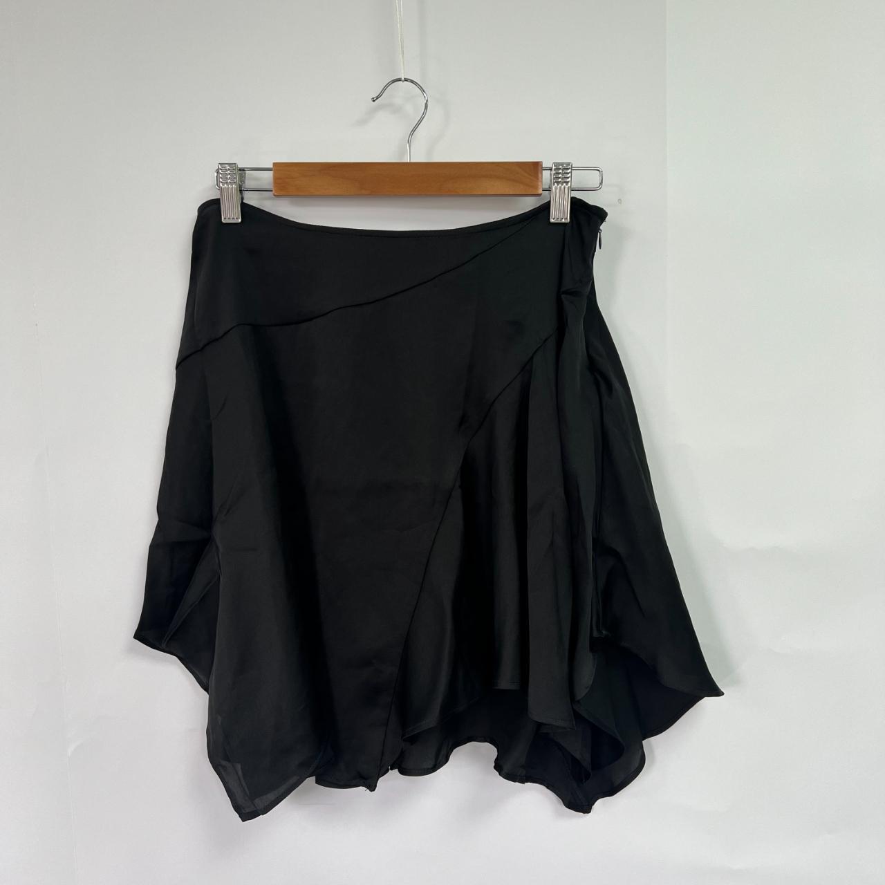 Black handkerchief mini skirt best sale