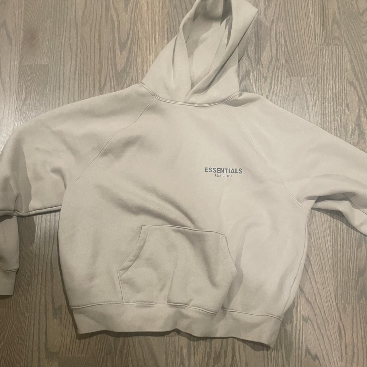 Essentials FOG hoodie Tan M Oversized Fit SEND... | Depop 