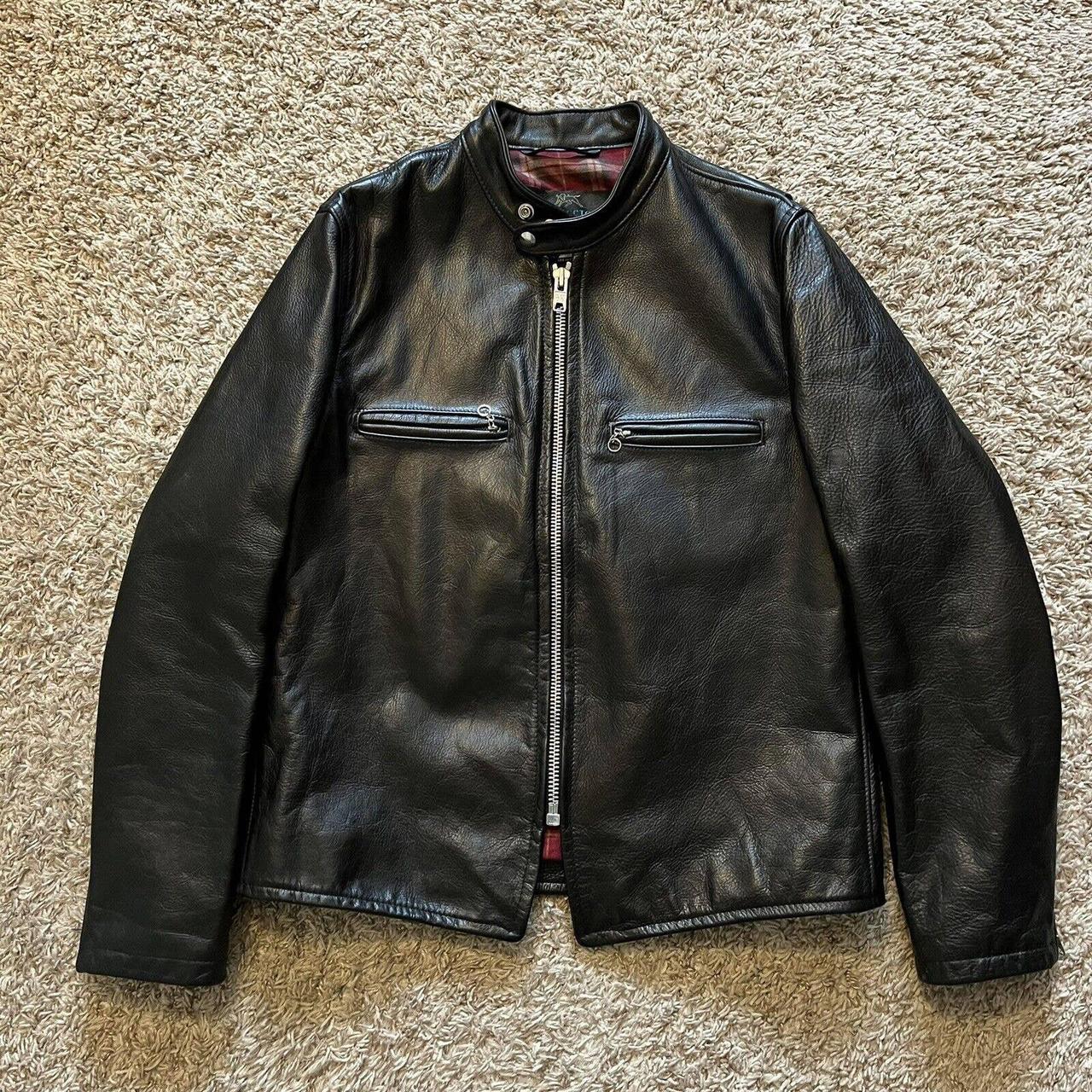 Schott Bros CAF1 Steerhide Leather Perfecto Racer Depop