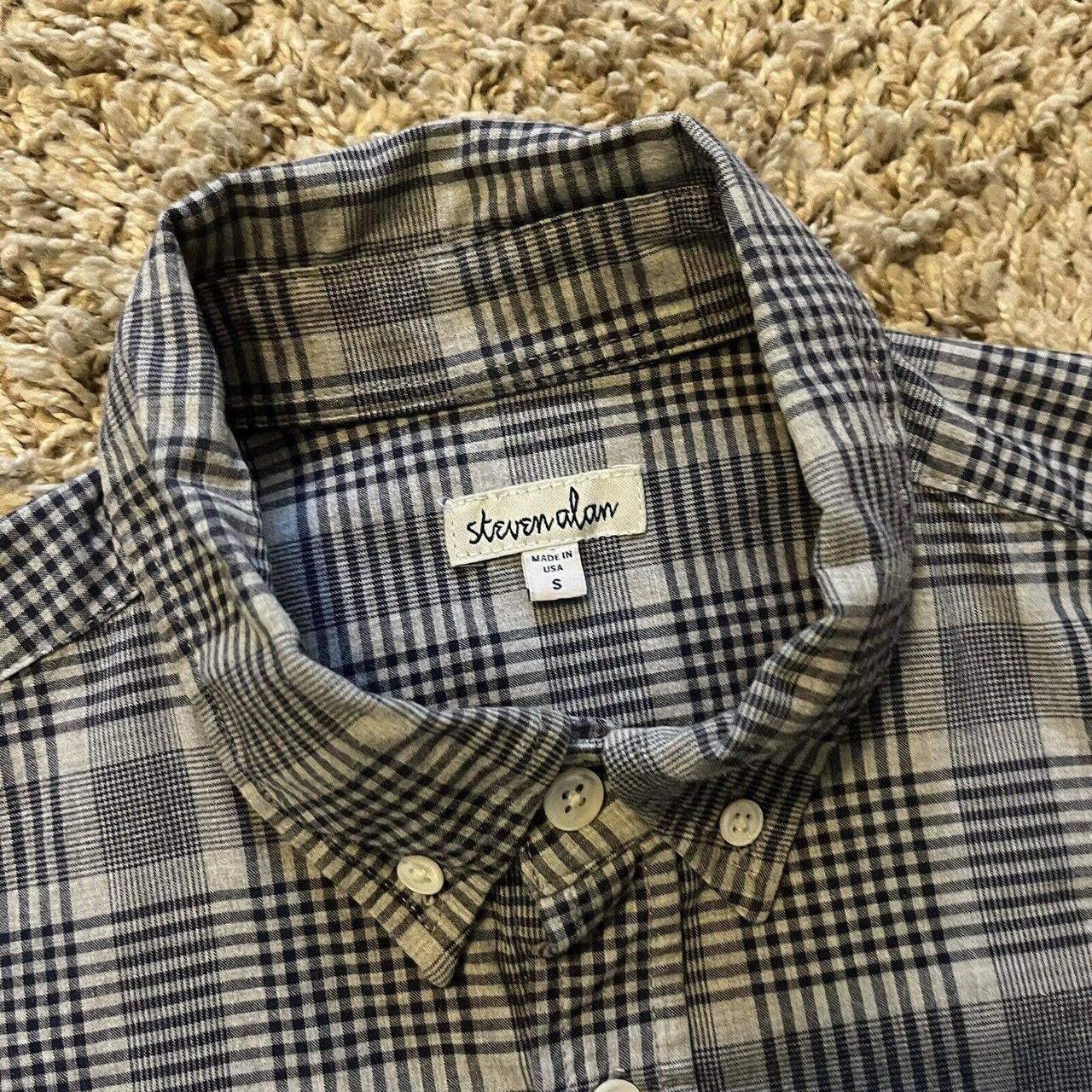 Steven Alan Plaid Button Up Shirt Made In USA... - Depop