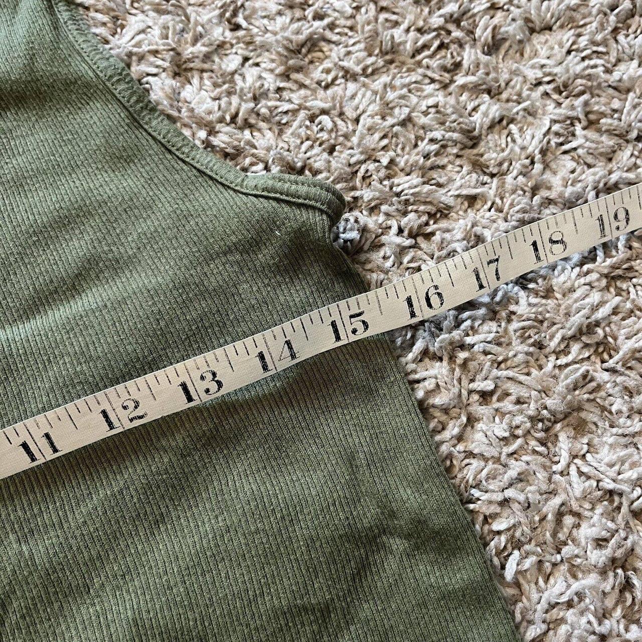 Supreme Hanes Box Logo Green Ribbed Tank Top Tee - Depop