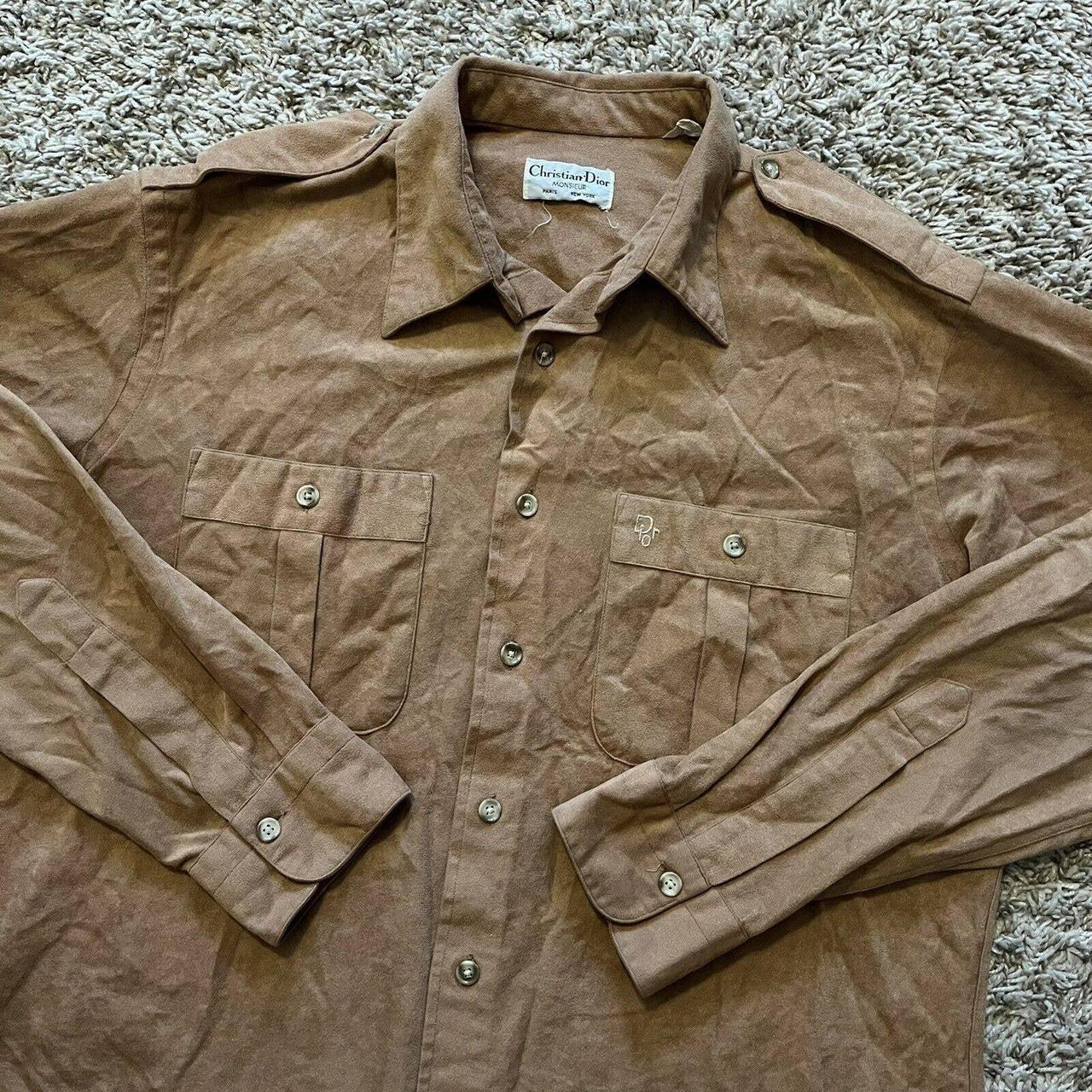 Vintage 80s Christian Dior Monsieur Velour Safari... - Depop