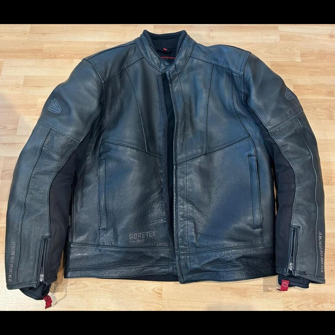 hein gericke leather motorcycle jacket