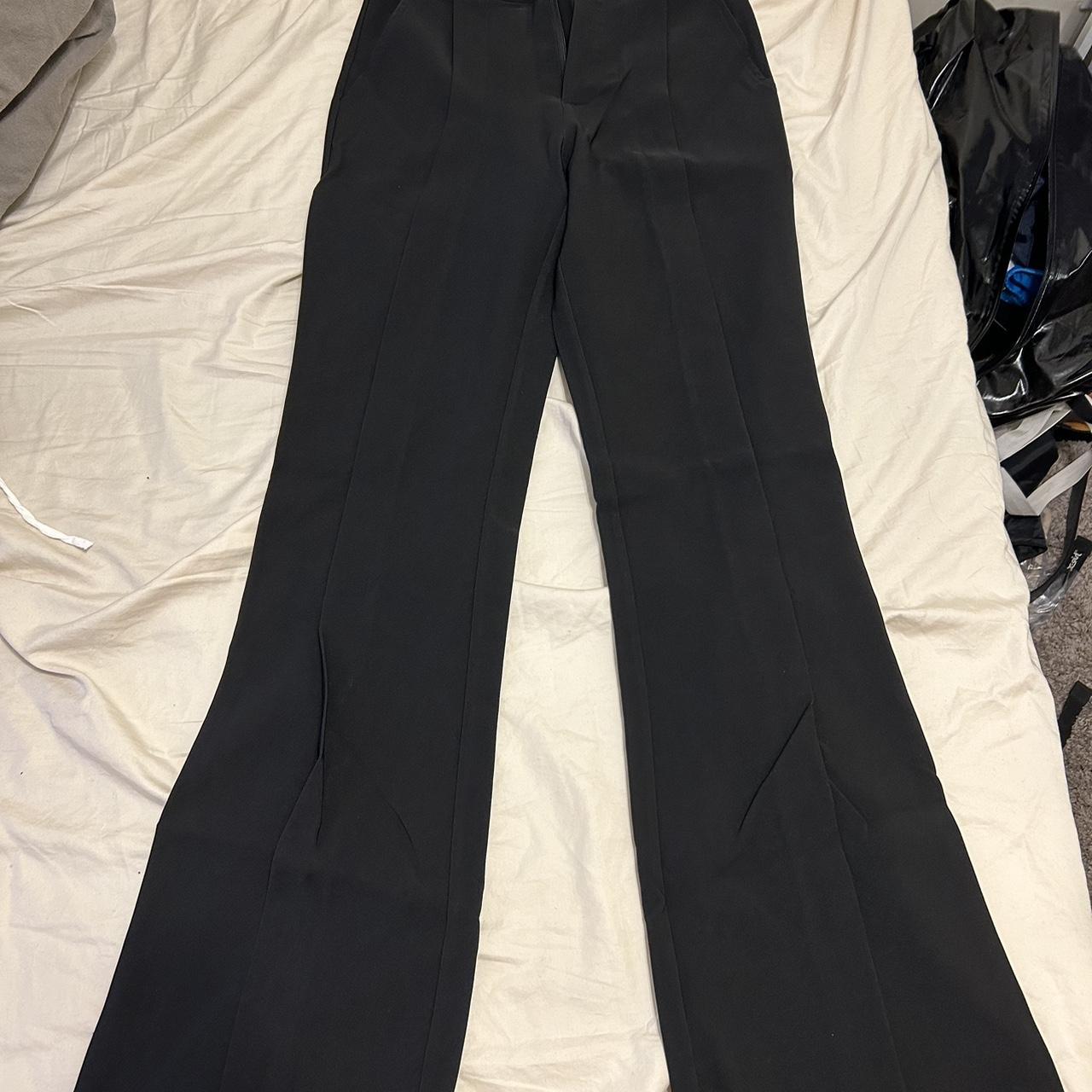 princess polly kaylen pants black, flared, size us... Depop