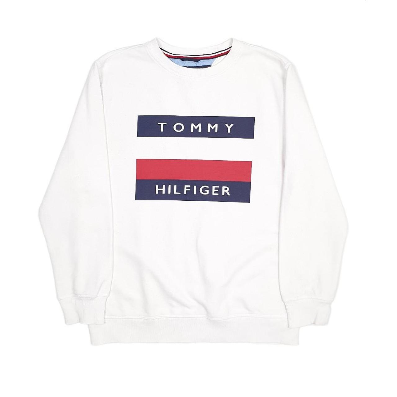 3435 Mens Tommy Hilfiger Big Logo Spellout... - Depop