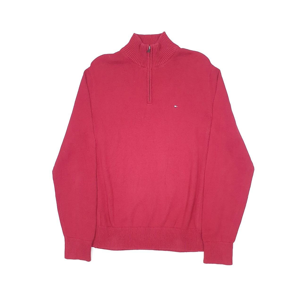 Tommy Hilfiger Men's Red Jumper Depop