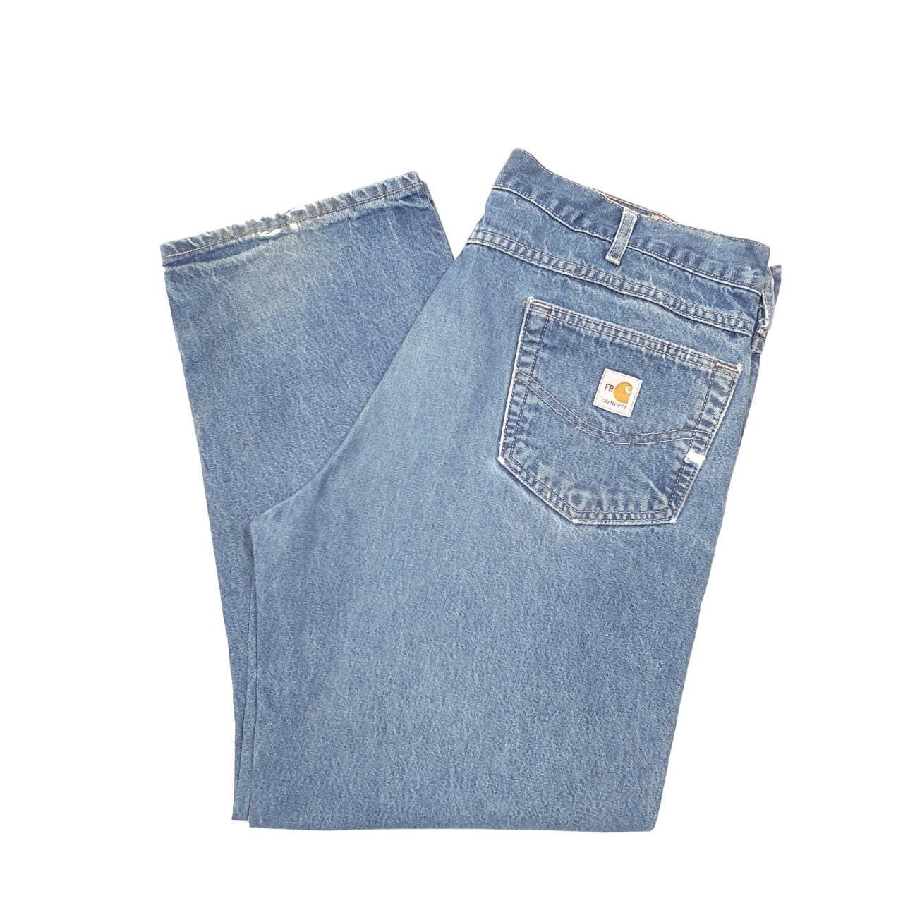 18837 Carhartt Flame Resistant Jeans Work Wear... - Depop