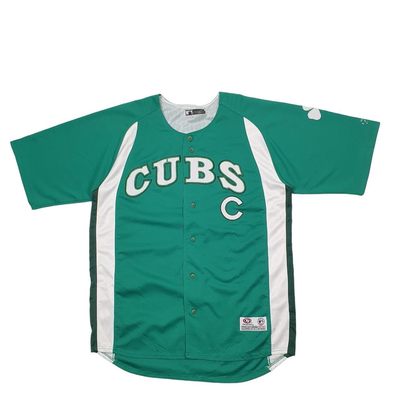 Chicago cubs green jersey online