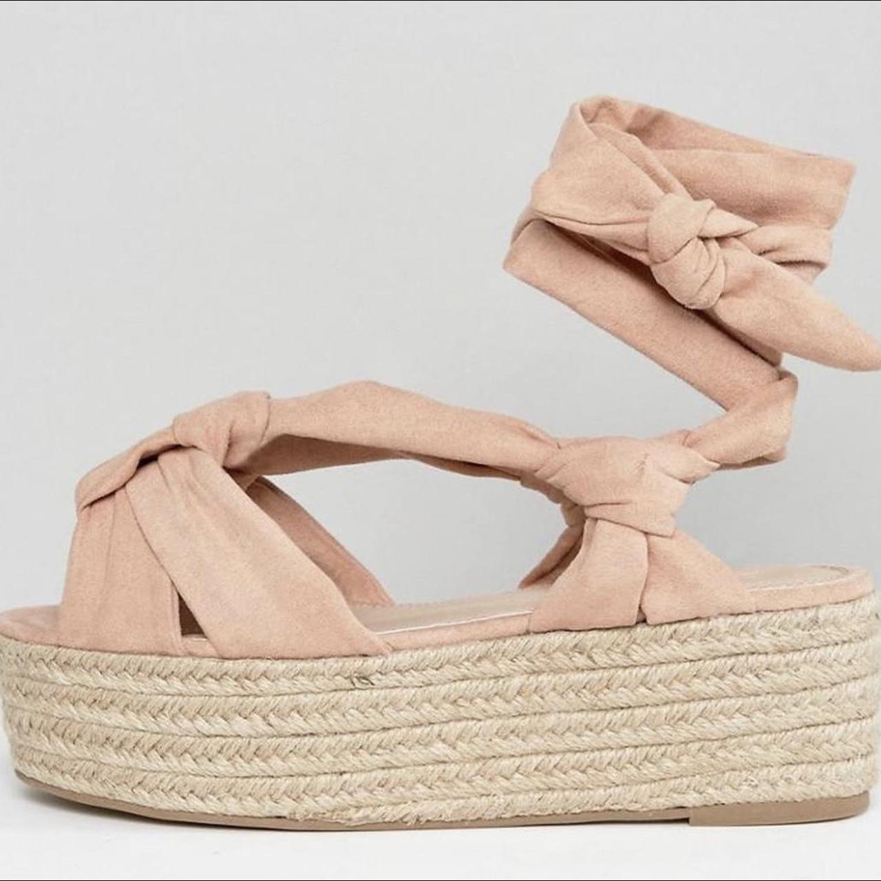 suede flatform espadrilles