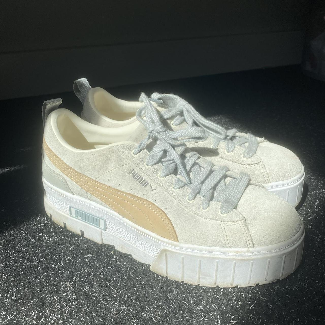 Puma Mayze Trainers Sneakers Platform Colour Sand