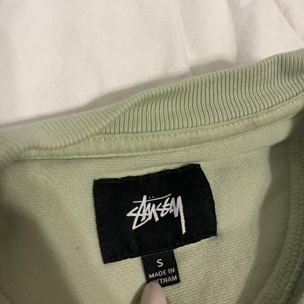 light green stussy crewneck ☆彡 size small ask me ?’s :) - Depop