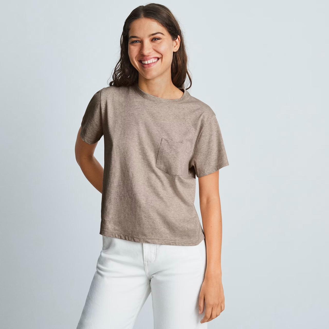 everlane box cut tee dress