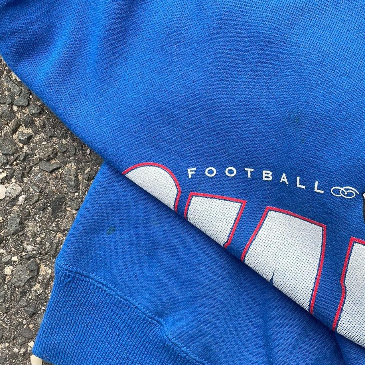 Vintage New York Giants sweatshirt in blue. From the - Depop