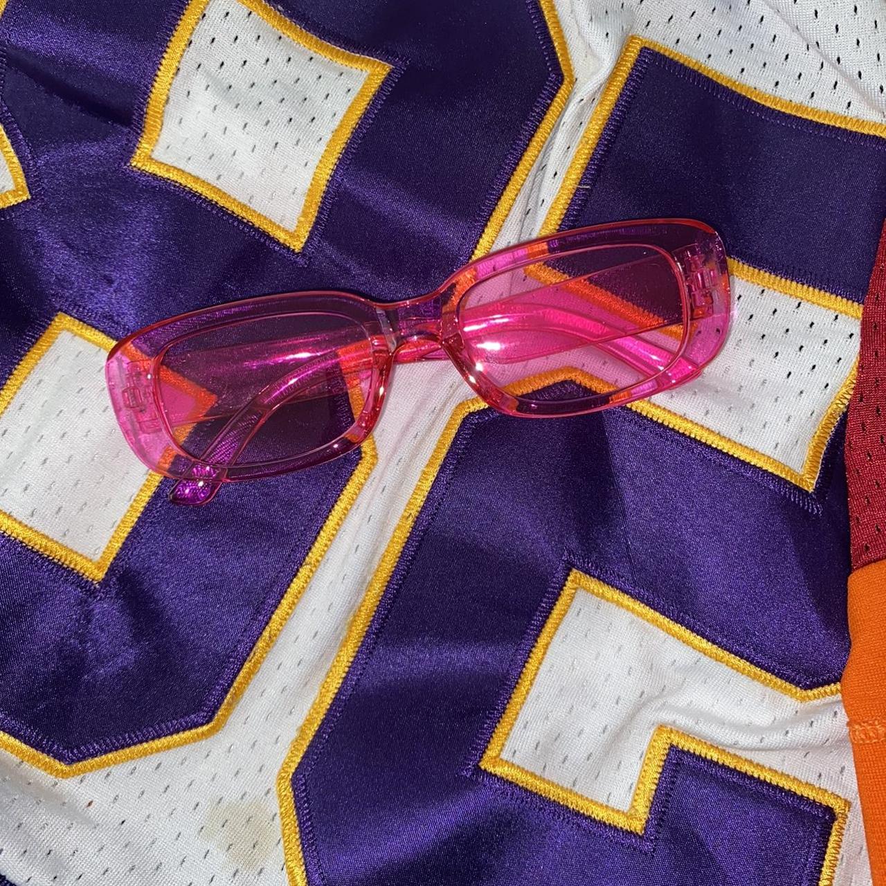 Barbie pink square framed glasses. #barbie #streetwear - Depop