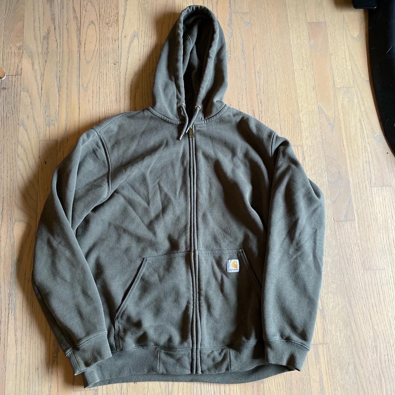 Carhartt Men's Khaki Hoodie | Depop