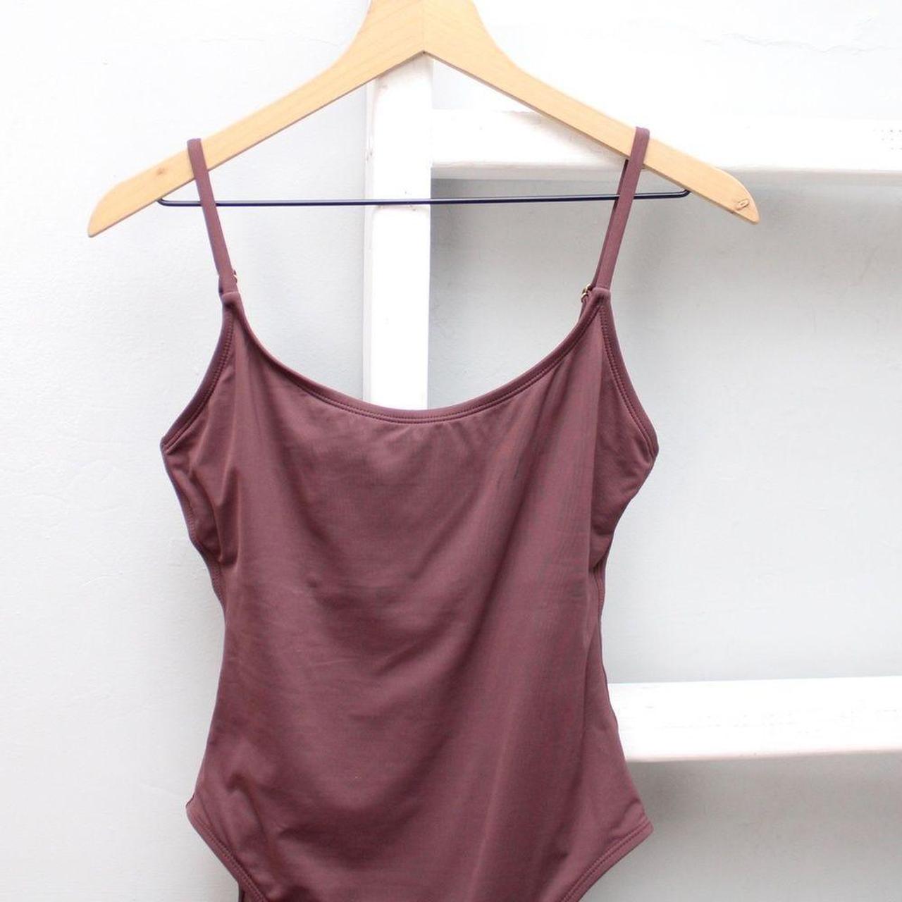 Women's Red and Brown Swimsuit-one-piece | Depop