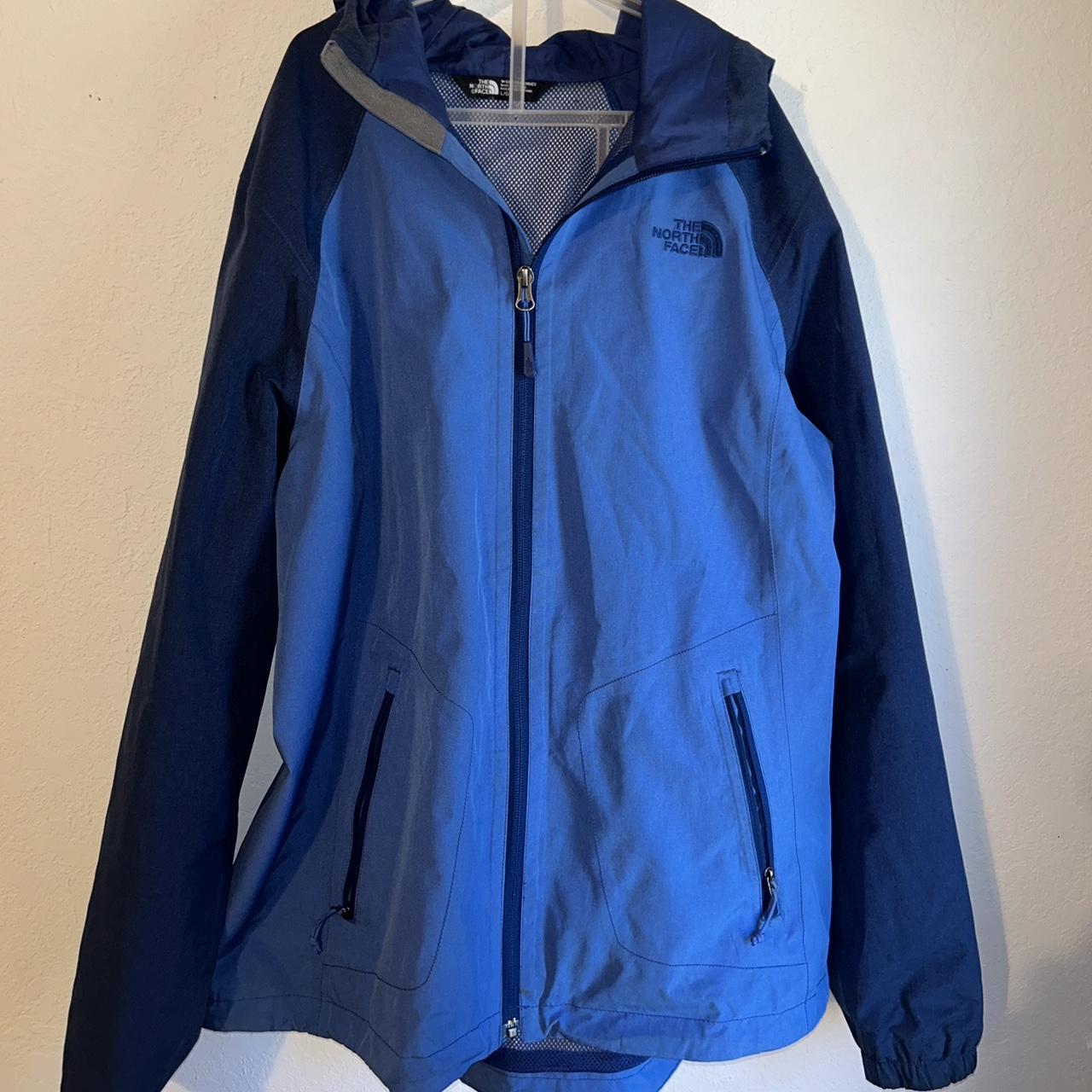 Light blue north face rain clearance jacket