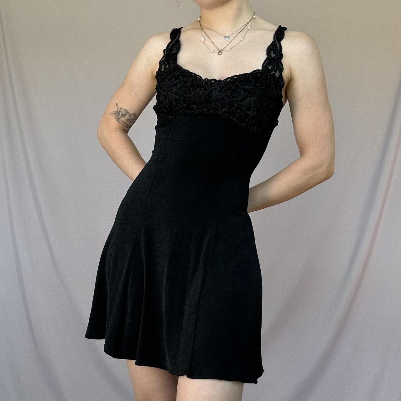 Vintage Charlotte Russe Little Black Slinky Dress