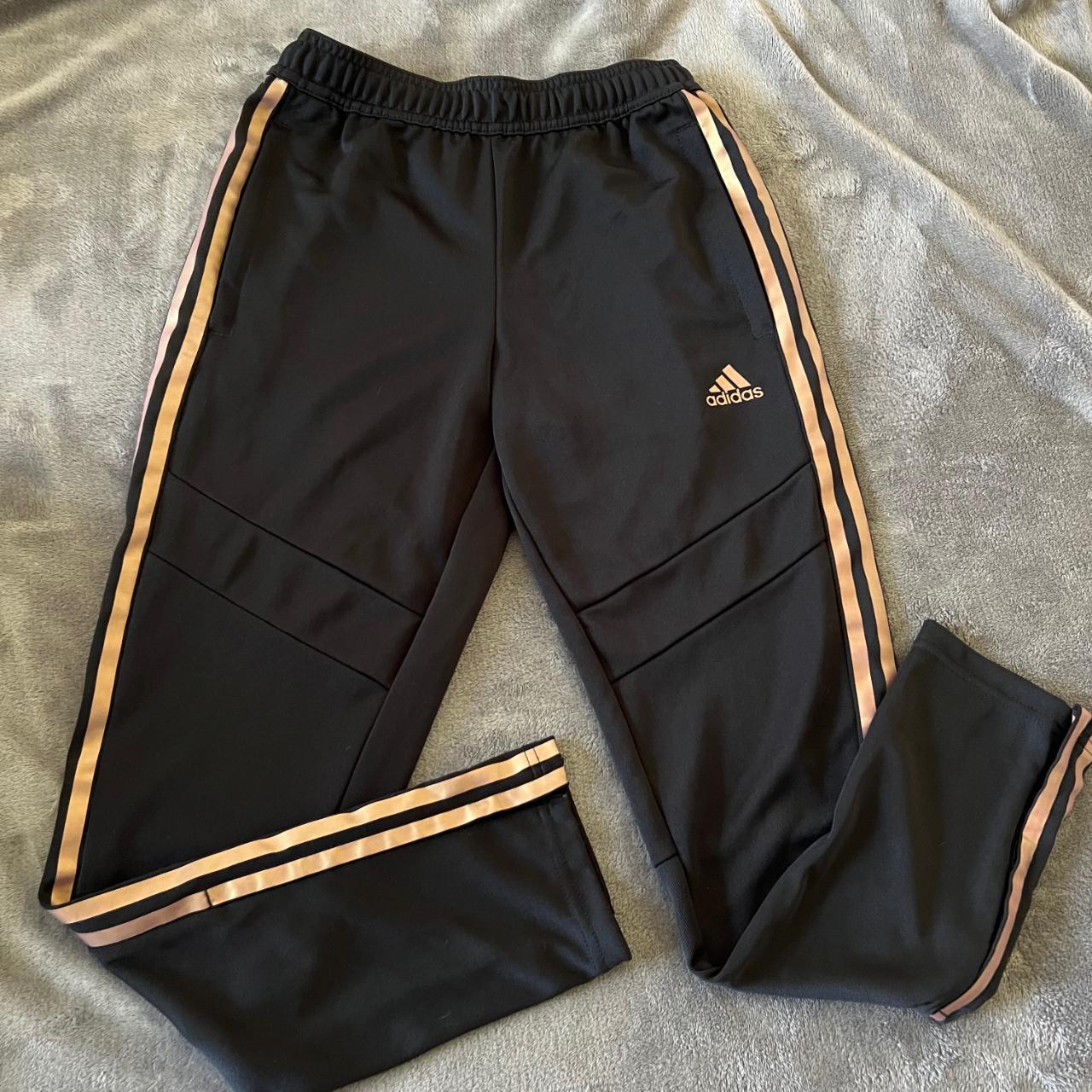 Black gold Adidas trainers ankle length jogger