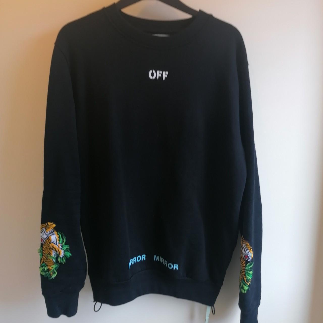 Off white tiger crewneck on sale