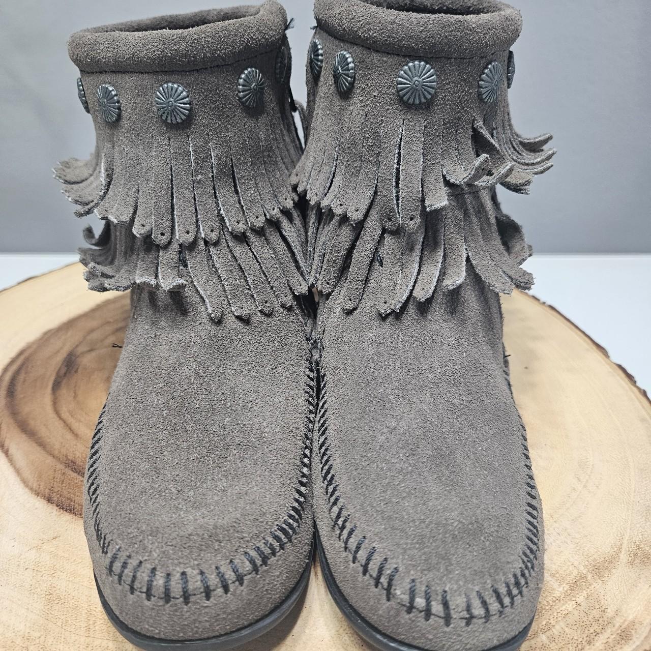 Minnetonka double fringe on sale boots