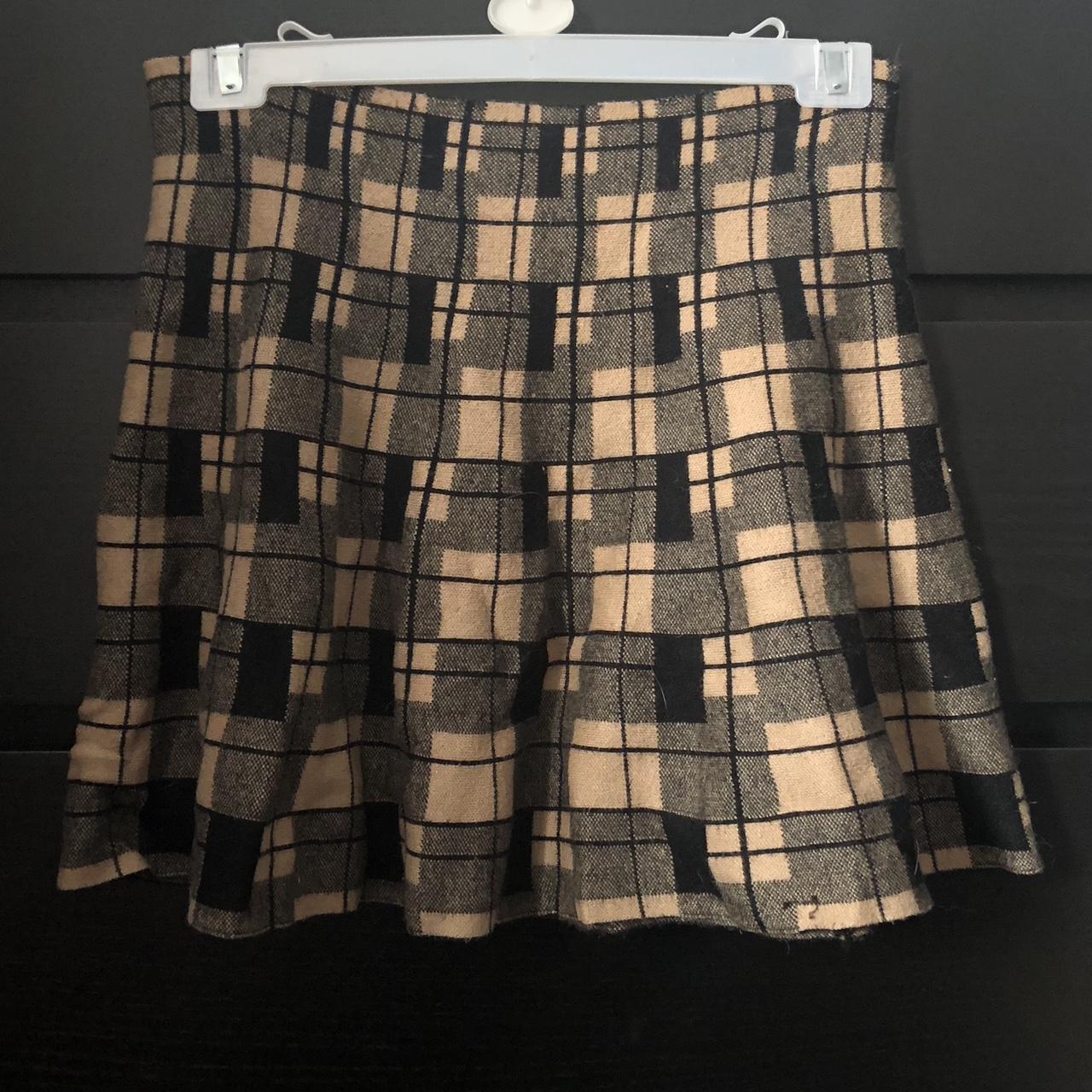 primark fall / autumn stretchy skater skirt Depop