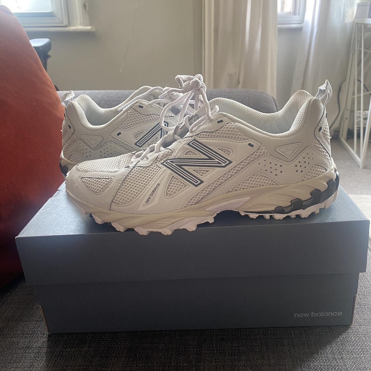 New balance 610 trainers. White, black and cream.... - Depop