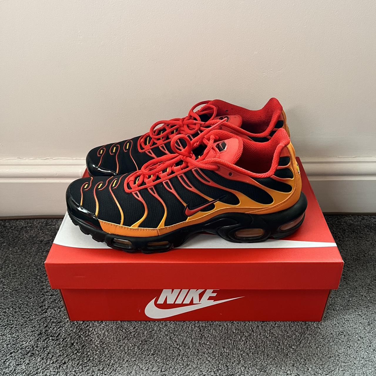 air max plus volcano on feet