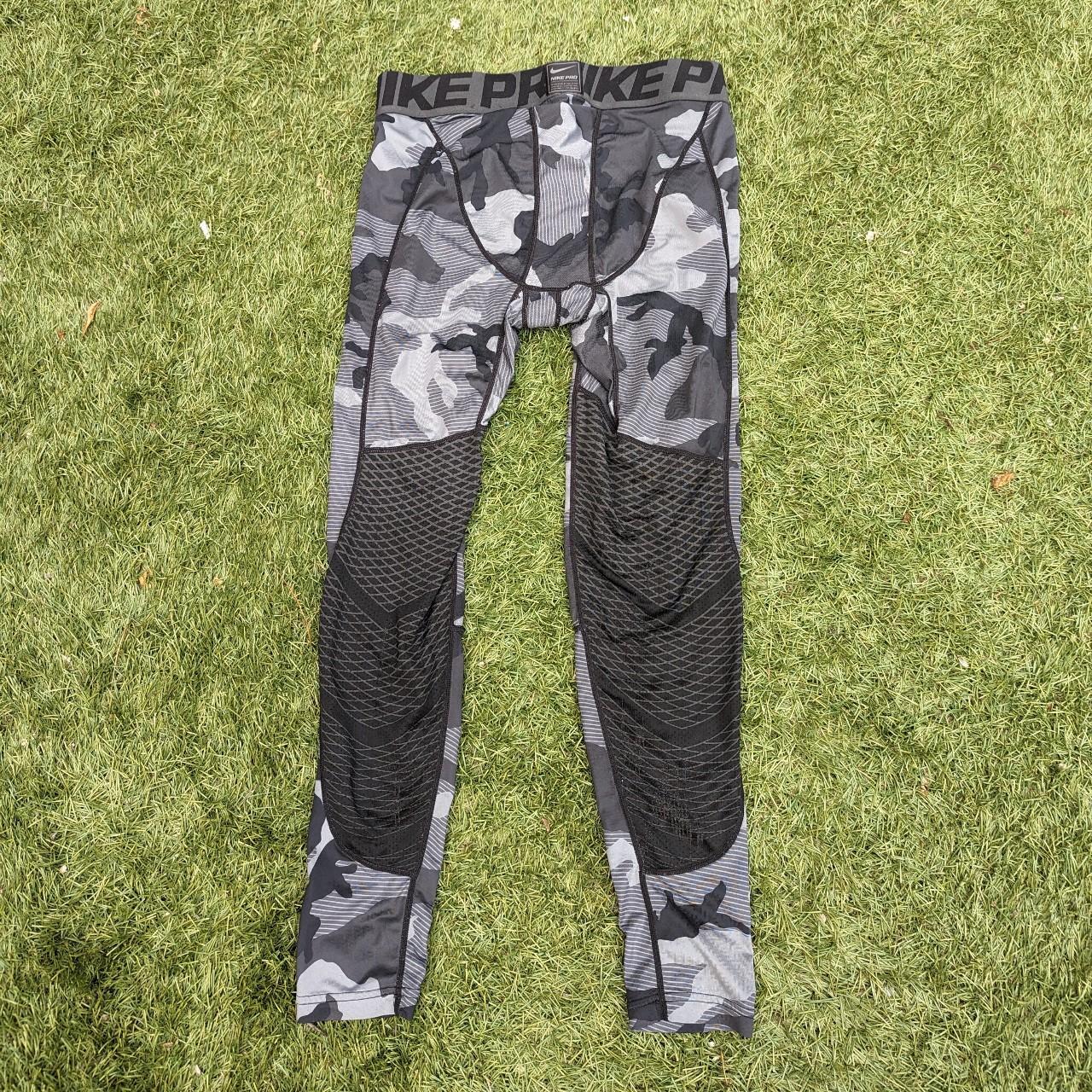 Nike Pro Mens Tight Fit Compression Tights Heather - Depop