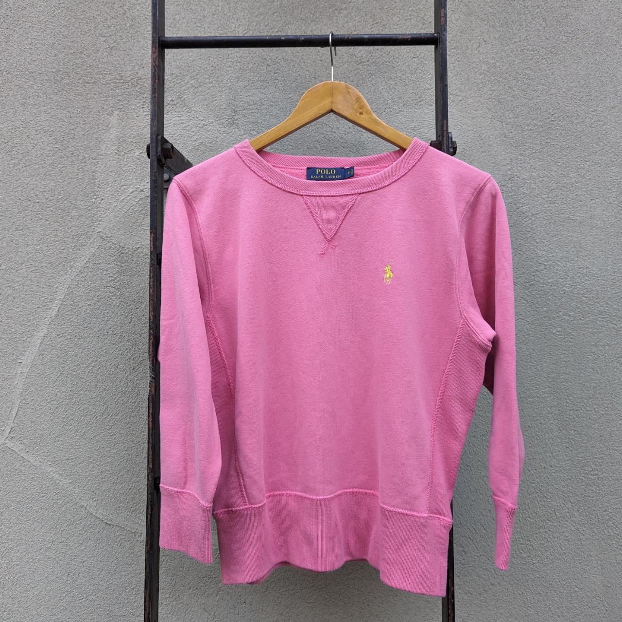 Pink ralph lauren sweatshirt hot sale