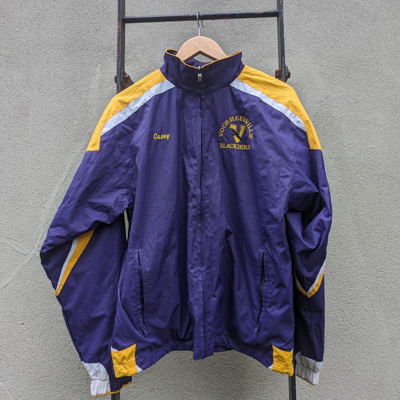 Vintage XL Champion Windbreaker Jacket University - Depop