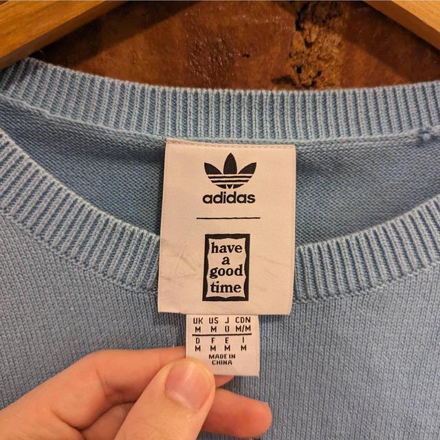 Adidas x Have a Good Time Knit Sweater Men's Medium... - Depop