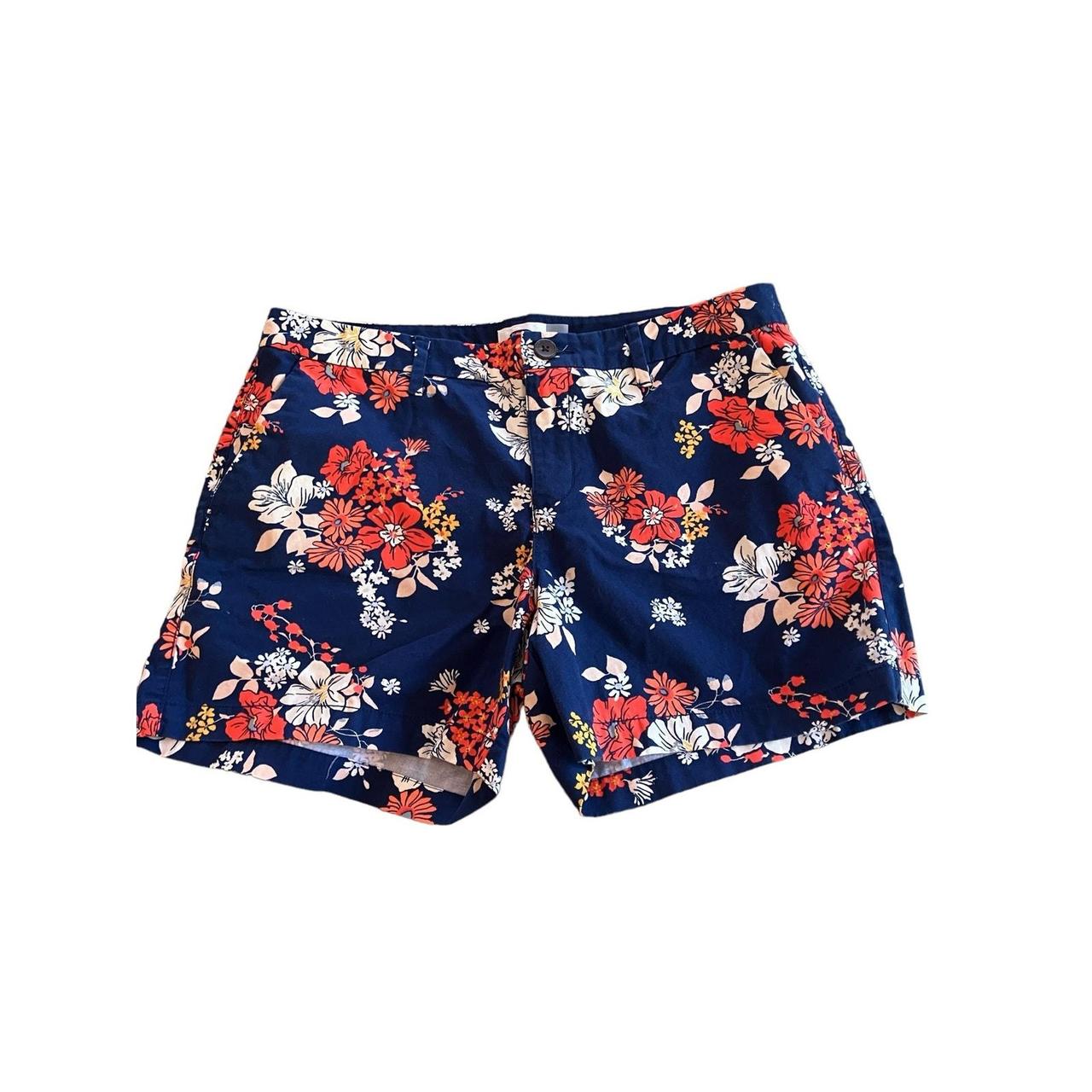 Old Navy Floral Print Summer Cotton Shorts Size. Depop