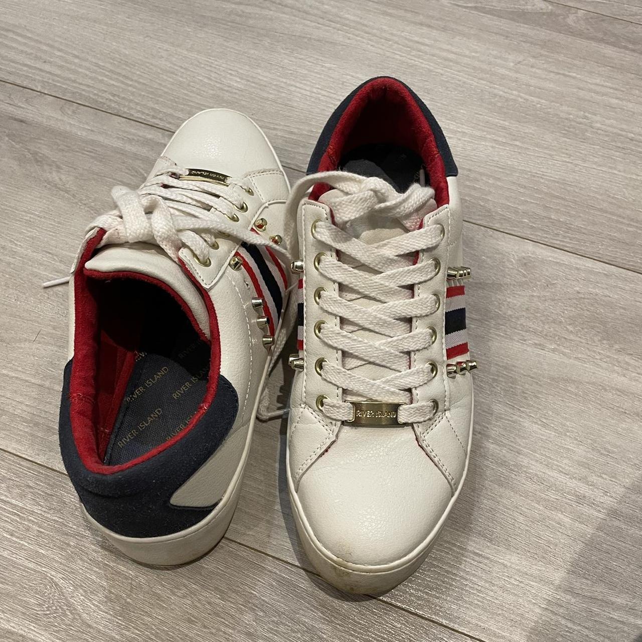 River island deals red trainers