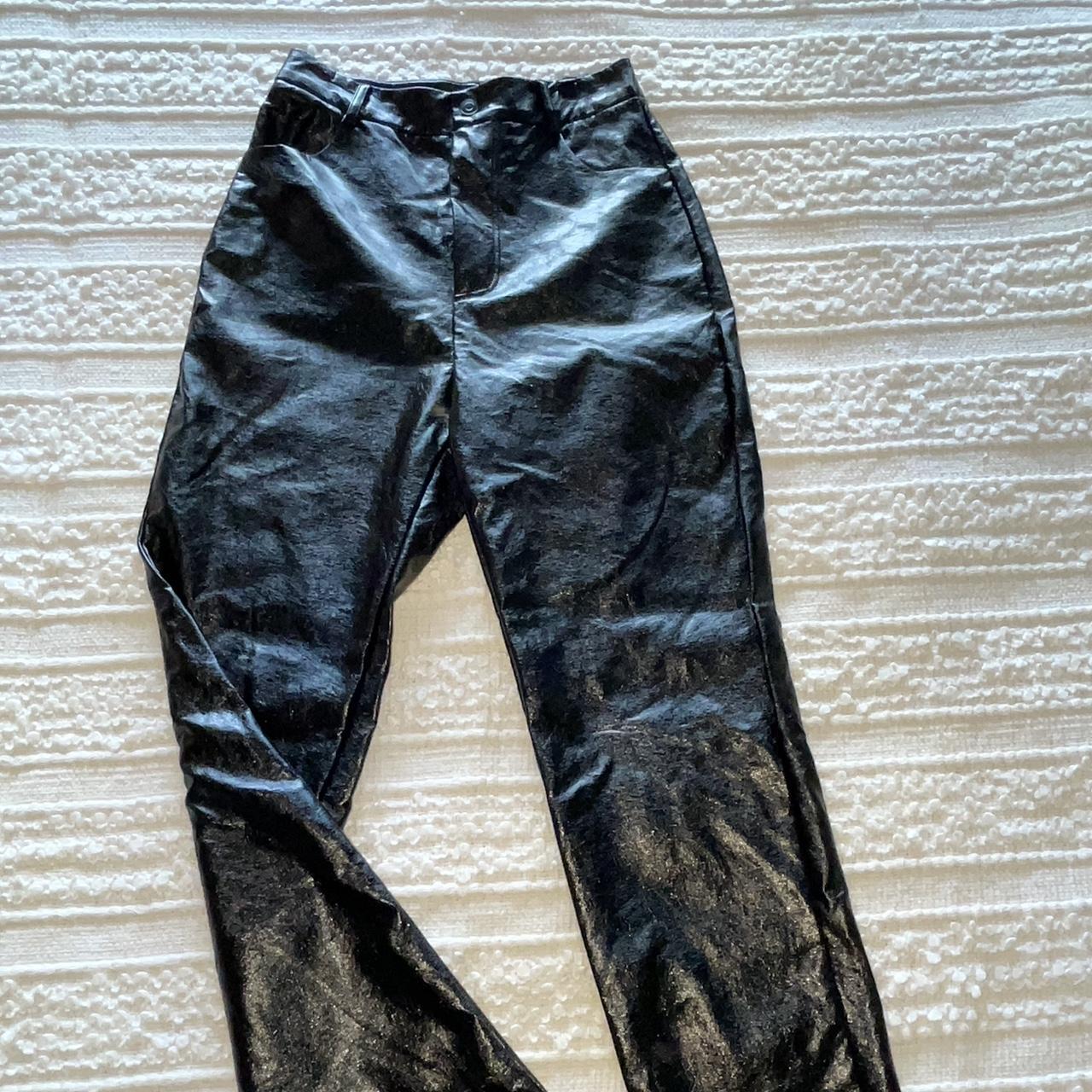 White Fox faux “leather” pants Size 8 Never worn,... - Depop