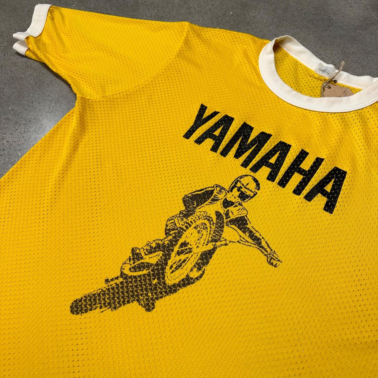 Vintage 1960s Yamaha Short Sleeve Mesh Jersey Shirt | Depop