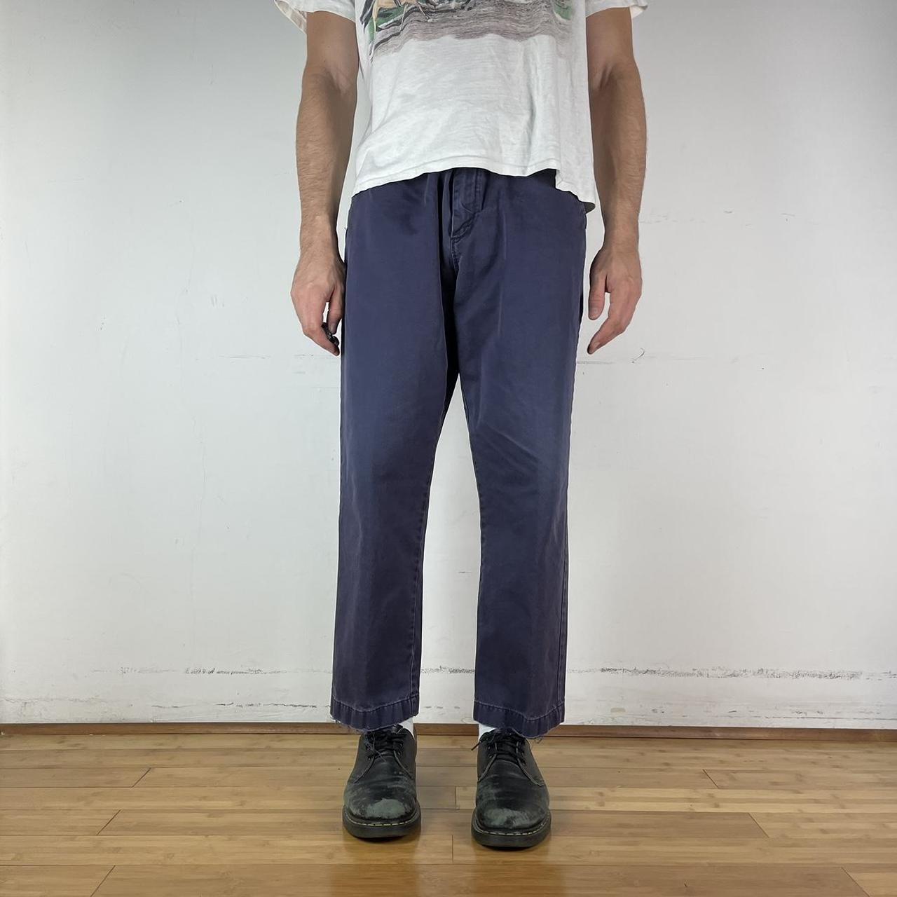 J.Crew Men's Blue Trousers Depop