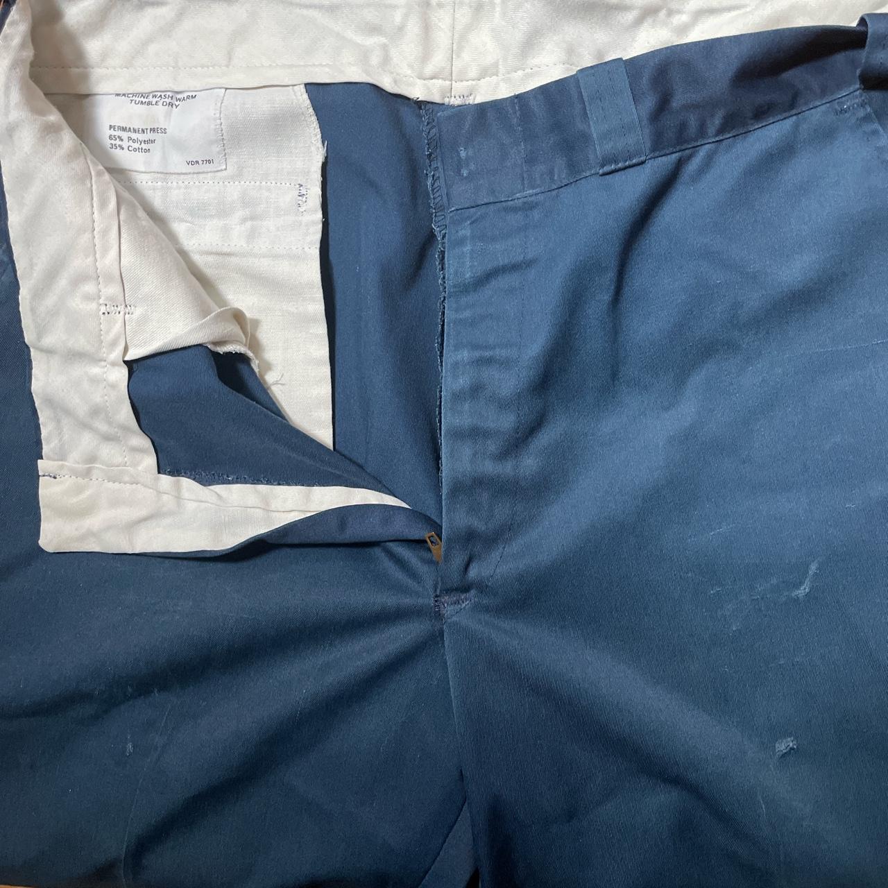 VINTAGE BIG MAC NAVY BLUE WORK PANTS ① smooth... - Depop