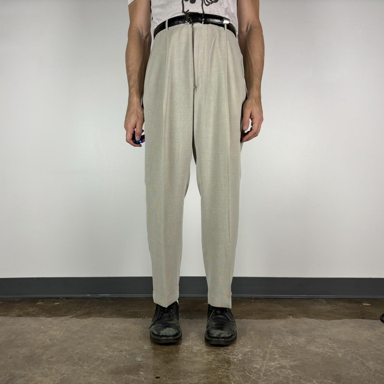 High Waisted Pleated Trousers