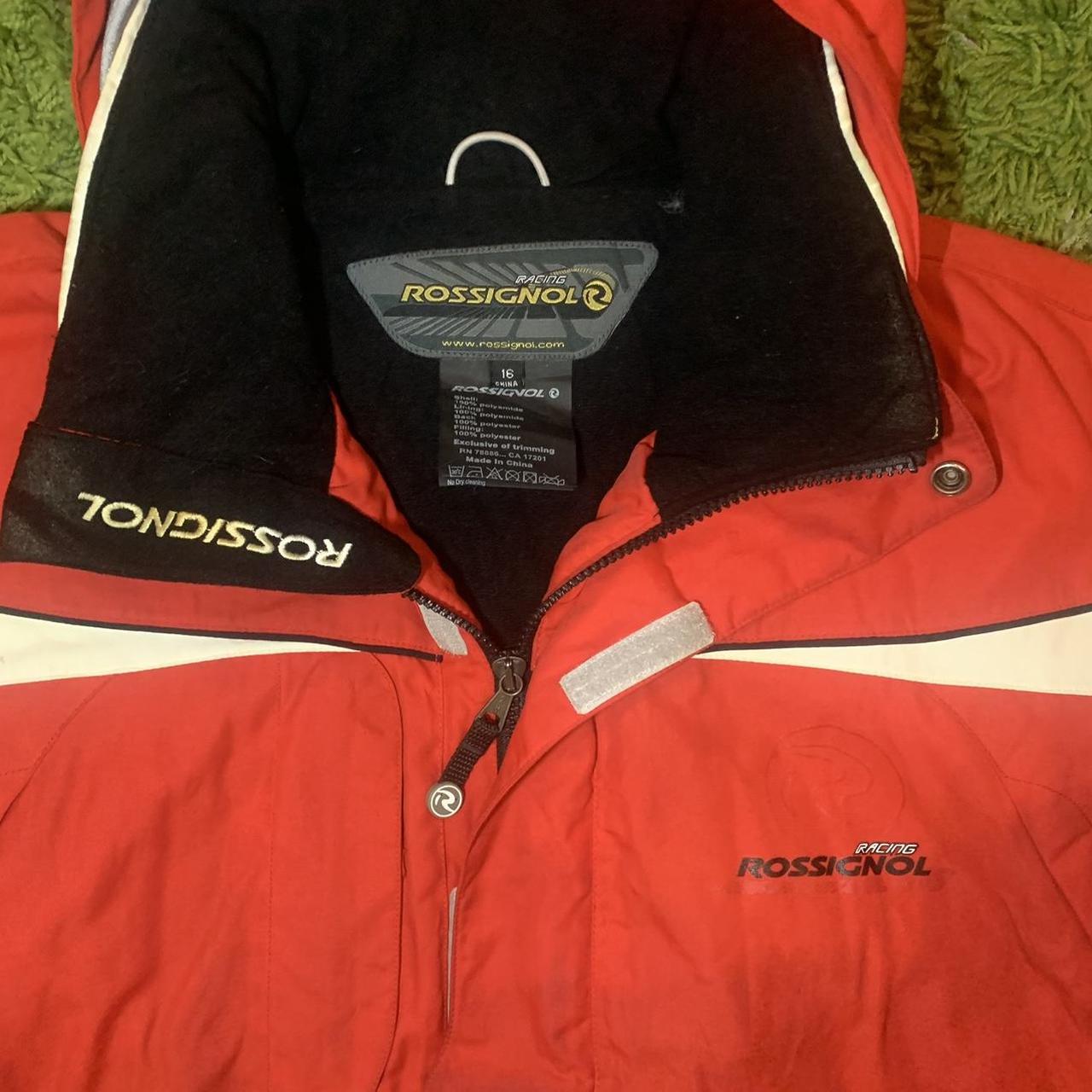 Rossignol Red Reflective Multi Use Jacket Made with Depop